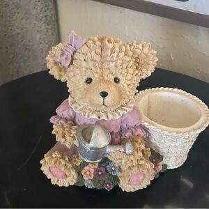 Adorable Teddy Bear Planter with Watering Can